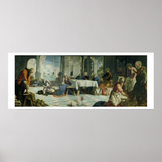 キリスト弟子達の足を洗う, c.1547 ポスター (正面)