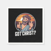 キリスト得のクリスマス・イエス・宗教的な仲間 スタンダードカクテルナプキン (正面)