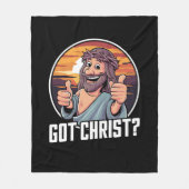 キリスト得のクリスマス・イエス・宗教的な仲間 フリースブランケット (正面)