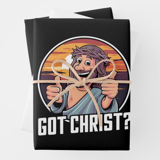 キリスト得のクリスマス・イエス・宗教的な仲間 ラッピングペーパーシート (インサイチュ)