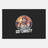 キリスト得のクリスマス・イエス・宗教的な仲間 ラッピングペーパーシート (正面)