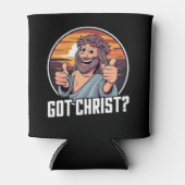 キリスト得のクリスマス・イエス・宗教的な仲間 缶クーラー (正面)