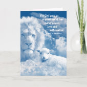 キリスト感動的教の強さの聖句 カード (正面)