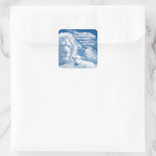 キリスト感動的教の強さの聖句 スクエアシール (バッグ)