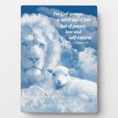 キリスト感動的教の強さの聖句 フォトプラーク (正面)