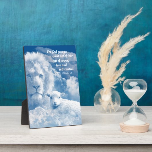 キリスト感動的教の強さの聖句 フォトプラーク (側面)