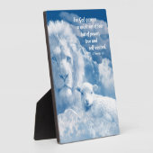 キリスト感動的教の強さの聖句 フォトプラーク (側面)