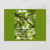 キリスト感動的教徒の引用文 ポストカード (正面)