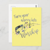 キリスト感動的教徒への崇拝に悩む ポストカード (正面/裏面)