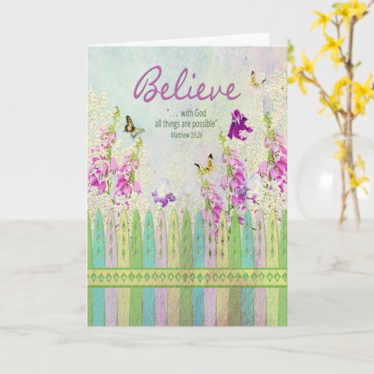 キリスト感動的教徒-すべての可能性 カード (黄色い花)