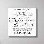 キリスト感動的教聖句 キャンバスプリント (正面)