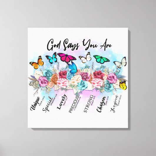 キリスト感動的教聖句 キャンバスプリント (正面)