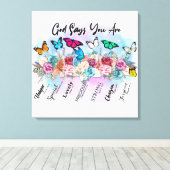 キリスト感動的教聖句 キャンバスプリント (インサイチュ (ウッドフロア))