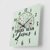 キリスト感動的教聖句 スクエア壁時計 (傾斜)