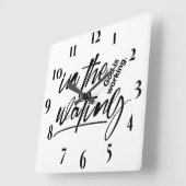 キリスト感動的教聖句 スクエア壁時計 (傾斜)