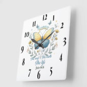 キリスト感動的教聖句 スクエア壁時計 (傾斜)