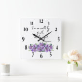 キリスト感動的教聖句 スクエア壁時計 (ホーム)