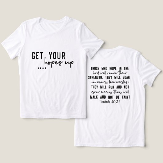 キリスト感動的教聖句 トライブレンドTシャツ (デザイン正面&裏面)