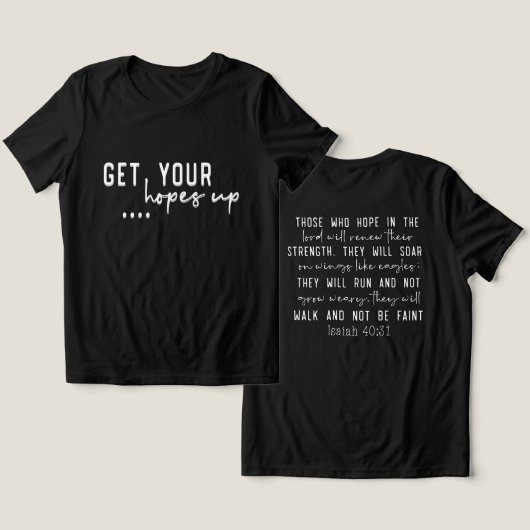 キリスト感動的教聖句 トライブレンドＴシャツ (デザイン正面&裏面)