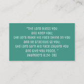 キリスト感動的教聖書宗教十字架 名刺 (裏面)