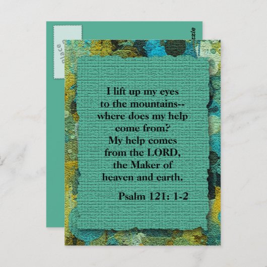 キリスト感動的教聖書聖句はがき ポストカード (正面/裏面)