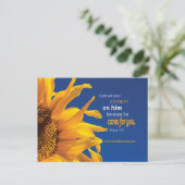 キリスト感動的教聖書聖歌教会招待状 ポストカード (スタンド正面)