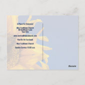 キリスト感動的教聖書聖歌教会招待状 ポストカード (裏面)