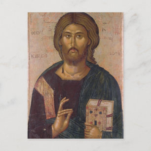 キリスト救い主、生命、c.1393-94のもと ポストカード