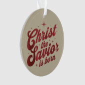 キリスト救世主生誕 クリスチャン クリスマス オーナメント (正面)