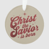 キリスト救世主生誕 クリスチャン クリスマス オーナメント (正面)