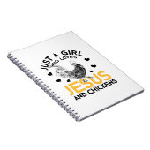 キリスト教おもしろい農家女性ギフトイエス ノートブック (右側)