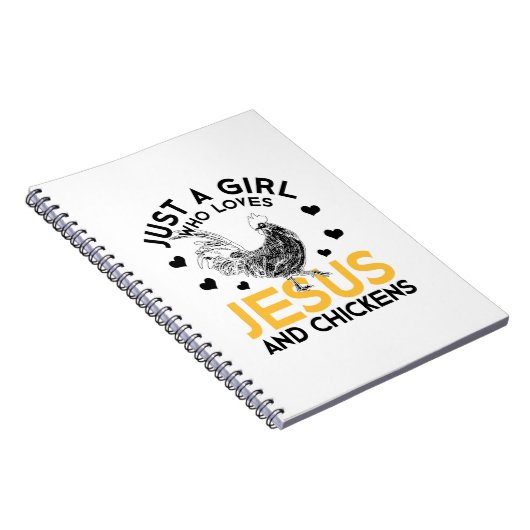 キリスト教おもしろい農家女性ギフトイエス ノートブック (右側)