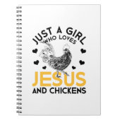 キリスト教おもしろい農家女性ギフトイエス ノートブック (正面)