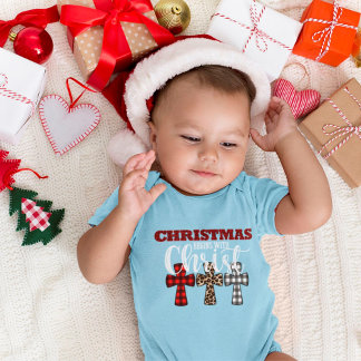 キリスト教から始まるかわいいクリスマス ベビーボディスーツ