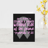 キリスト教がん聖書第_箴言31節 カード (黄色い花)