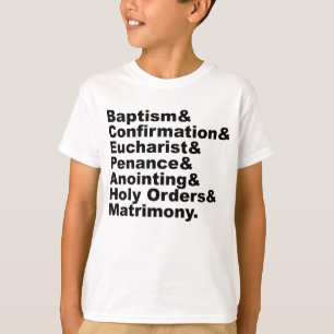 キリスト教とカトリックの七聖典 Tシャツ
