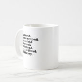 キリスト教とカトリックの七聖餐式 コーヒーマグカップ (正面左)