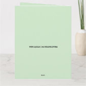 キリスト教のあなたへの思いやり 女の子と猫のグリーティングカード カード (裏面)