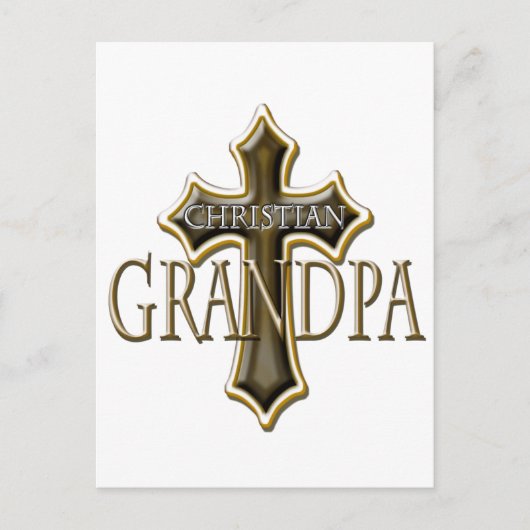 キリスト教のおじいちゃん ポストカード (正面)
