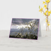 キリスト教のお悔やみカード カード (黄色い花)