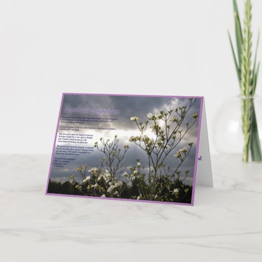 キリスト教のお悔やみカード カード (正面)