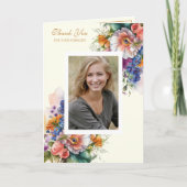 キリスト教のお悔やみ花束 フォト 感謝 (正面)