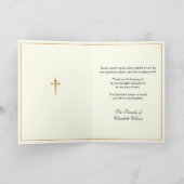 キリスト教のお悔やみ花束 フォト 感謝 (内部)