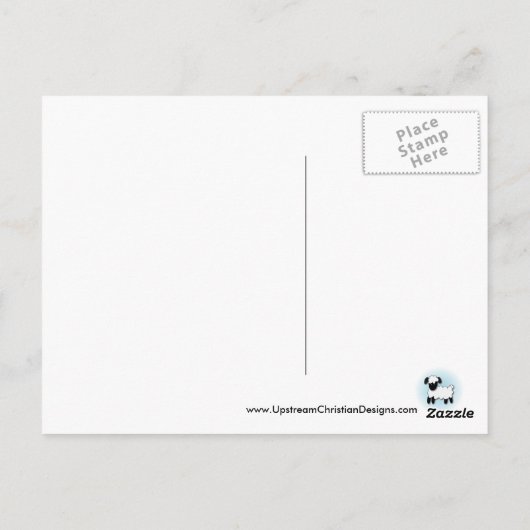 キリスト教のはがき:主は私の羊飼いだ ポストカード (裏面)