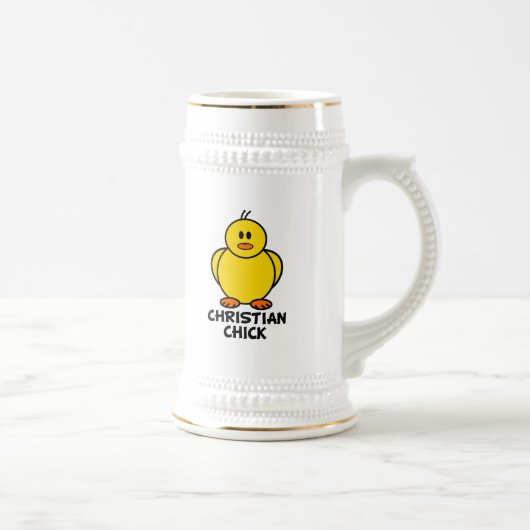キリスト教のひよこ ビールジョッキ (右)