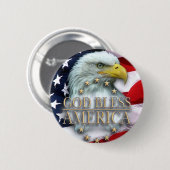 キリスト教のアメリカのデザイン 缶バッジ (正面&裏面)