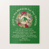 キリスト教のイエスがクリスマスの理由 ジグソーパズル (縦)