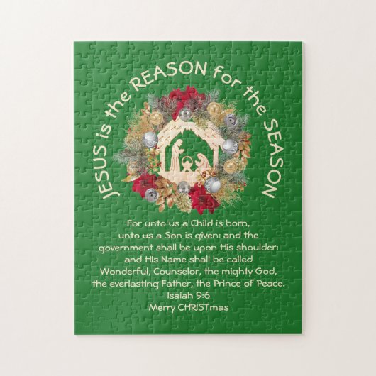 キリスト教のイエスがクリスマスの理由 ジグソーパズル (縦)