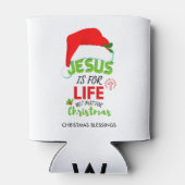 キリスト教のイエスはクリスマスだけではない人生のためだ 缶クーラー (裏面)