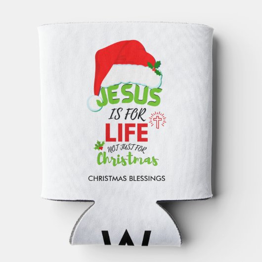 キリスト教のイエスはクリスマスだけではない人生のためだ 缶クーラー (裏面)